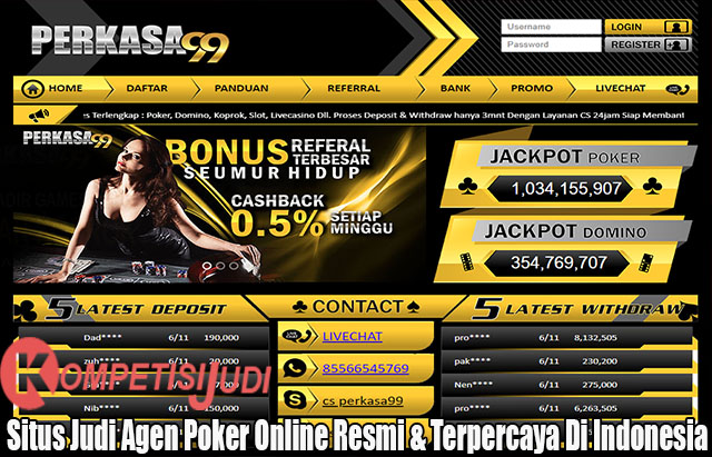 Situs Judi Agen Poker Online Resmi & Terpercaya Di Indonesia