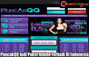 PuncakQQ Judi Poker Online Terbaik Di Indonesia 